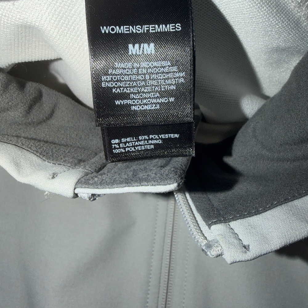 The North Face WindWall Softshell Jacket Womens M Full Zip Mock Neck Gray - Picture 3 of 3